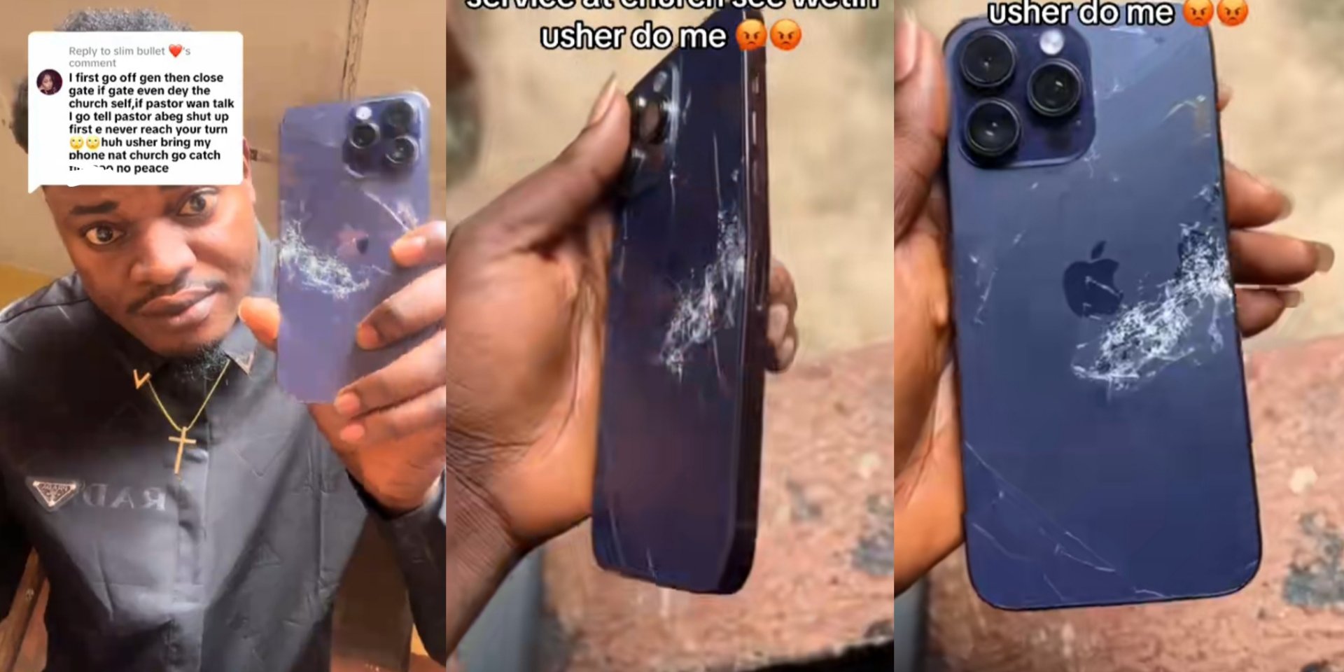 Man Outraged After Church Usher Allegedly Breaks His iPhone Over In-Service Us