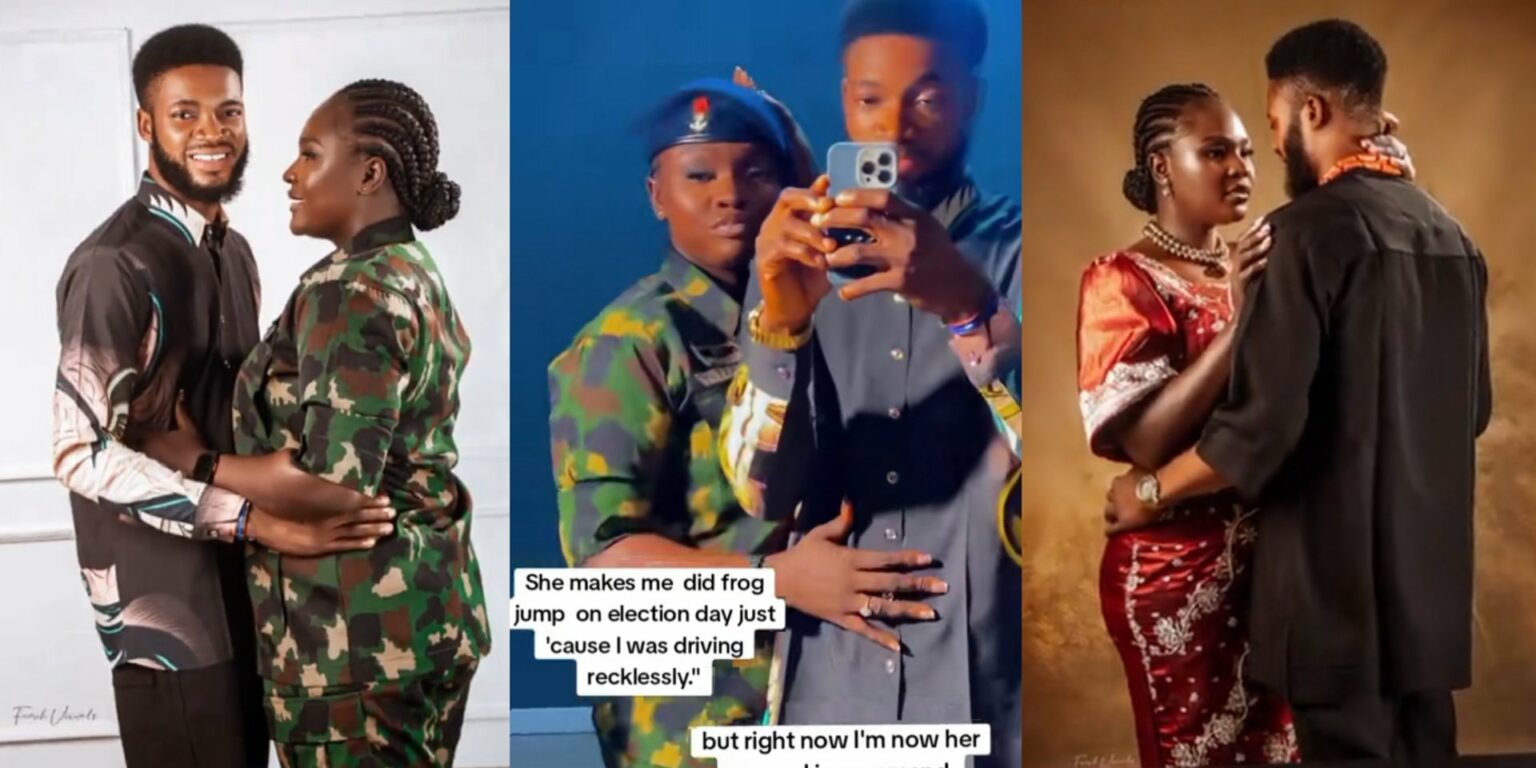 Man Celebrates Engagement to Female Soldier Who Once Disciplined Him