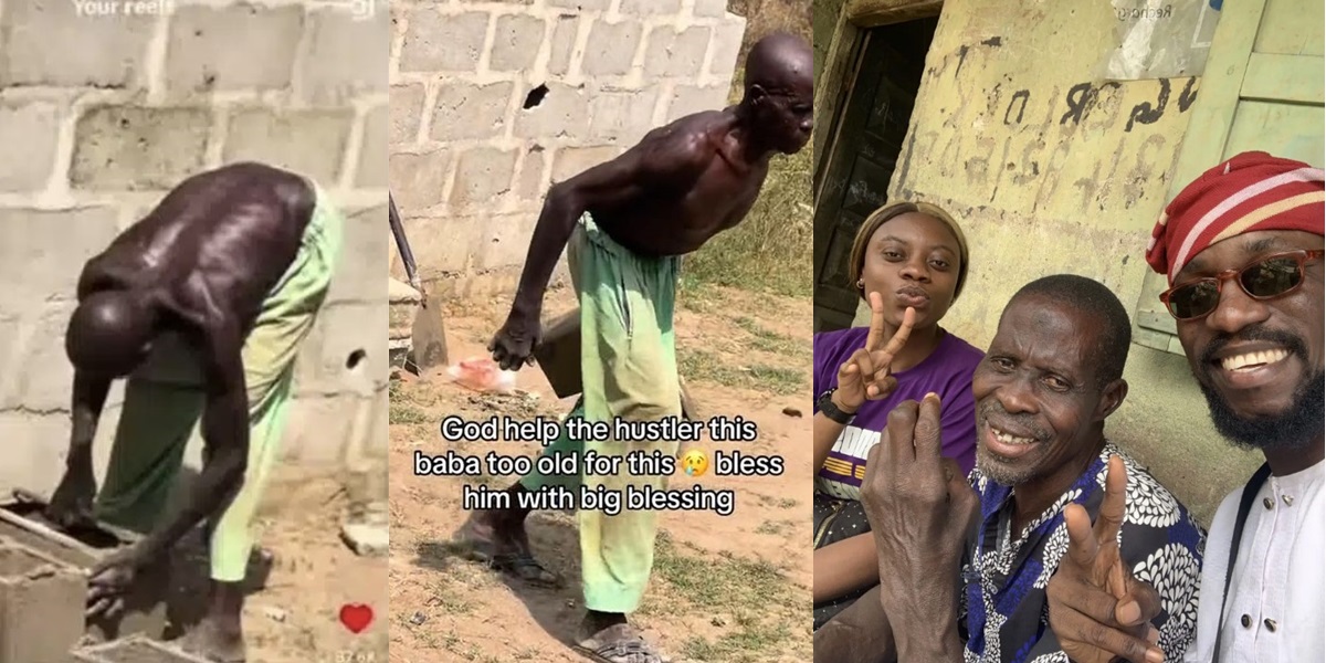 Nigerians Rally to Support 80-Year-Old Bricklayer with ₦17.9M After Viral Spotlight